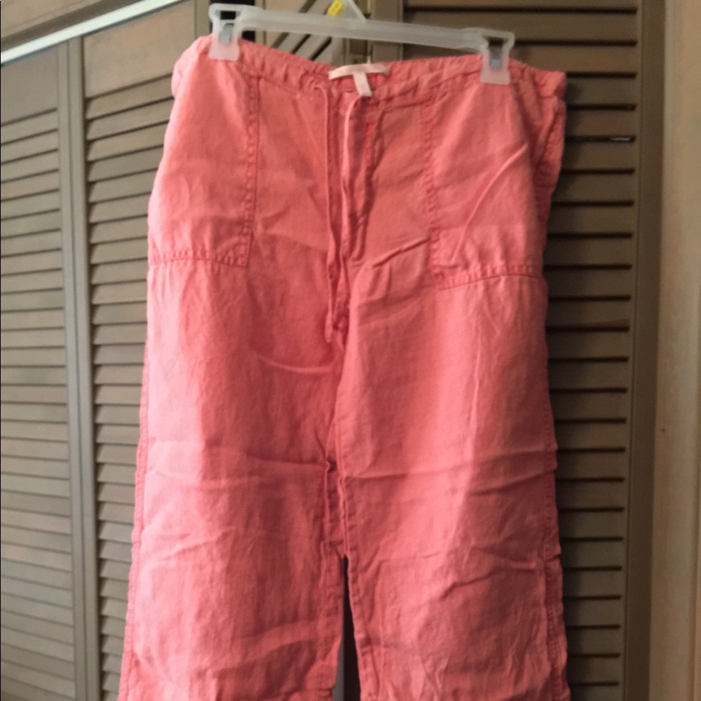 Coral Victoria’s Secret linen pants 6